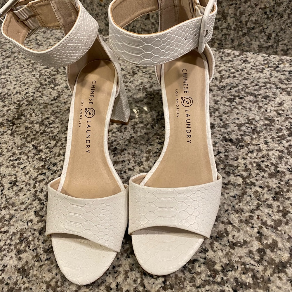 Chinese Laundry White Rumor Heel